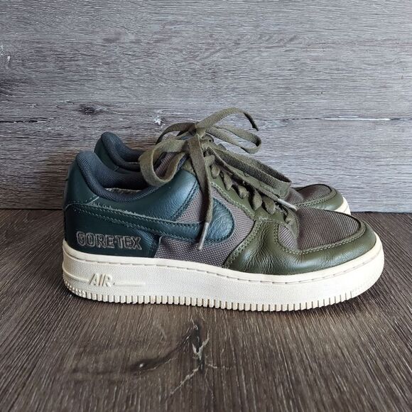 Nike Air Force 1 GTX Gore-Tex Sneakers Green CT2858-200 Low Top 3.5 - Picture 1 of 9